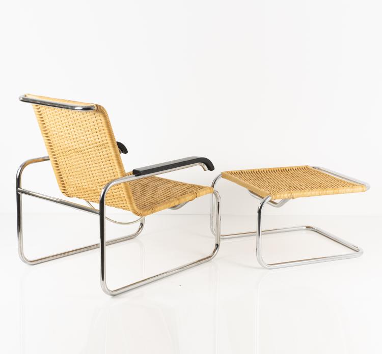 Bild 6 zu Objekt, 'B 35' lounge chair with stool, 1928/29, Marcel Breuer, Thonet, Frankenberg, 140D 664