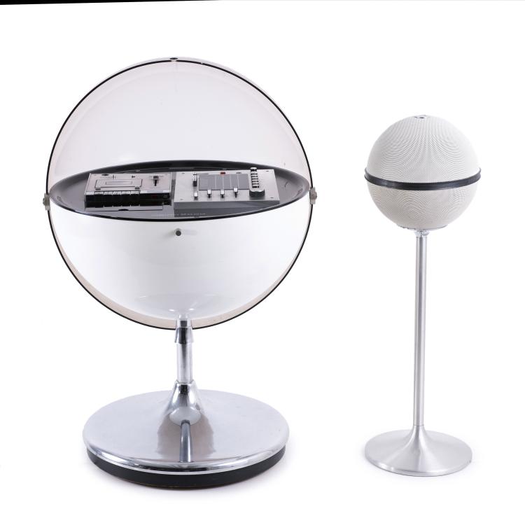 Hauptbild zu Objekt, Stereoanlage 'Vision 2000', 1971, Thilo Oerke, Rosita Tonm&ouml;bel, Deutschland; Grundig, F&uuml;rth, 140D 787