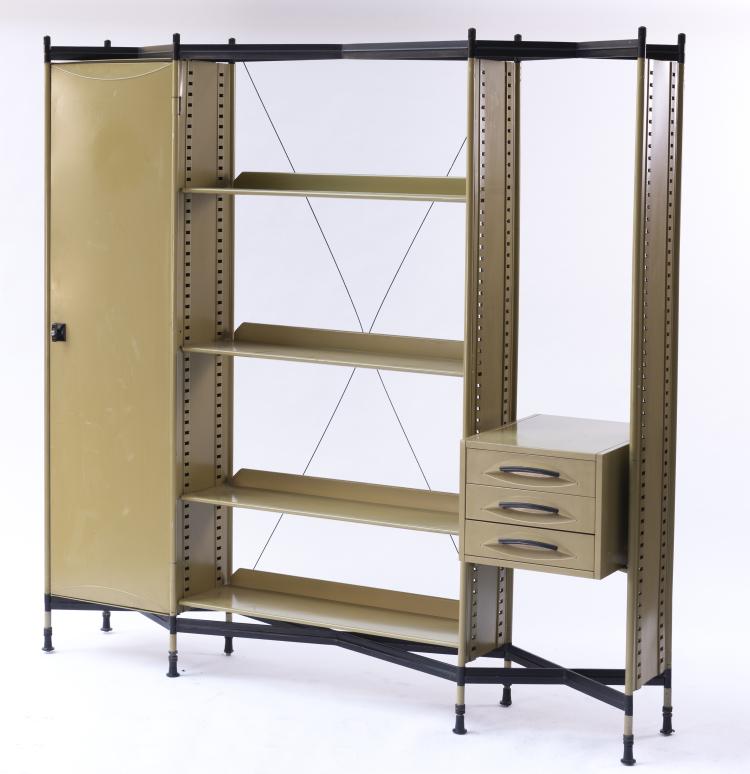 Bild 1 zu Objekt, 'Spazio' shelving system, 1959, Studio B.B.P.R., Olivetti, Ivrea, 140B 195