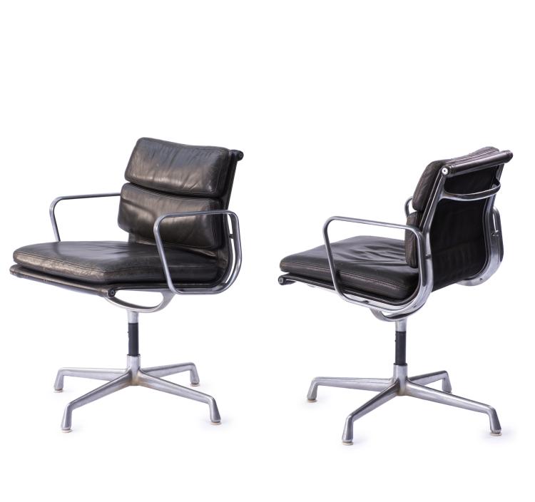 Hauptbild zu Objekt, Two 'Soft Pad Group' desk chairs, 1969, ICF Cadsana, Miller, Miller, Zeeland (zugeschrieben), 140D 776