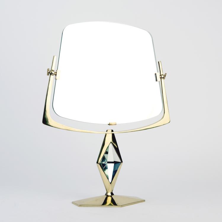 Hauptbild zu Objekt, Table mirror, c. 1950, Max Ingrand, Fontana Arte, Mailand, 140B 165