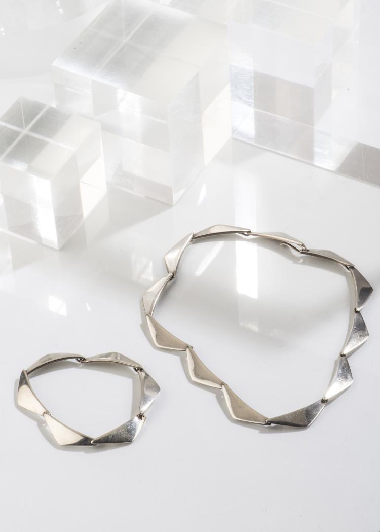 Hauptbild zu Objekt, Halskette und Armband, Hans Hansen, Hansen, Hans, Kopenhagen, 142B 253