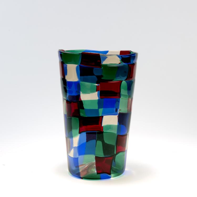 Bild 1 zu Objekt, 'Pezzato' vase, c. 1951, Fulvio Bianconi, Venini & C., Murano, 140C 501