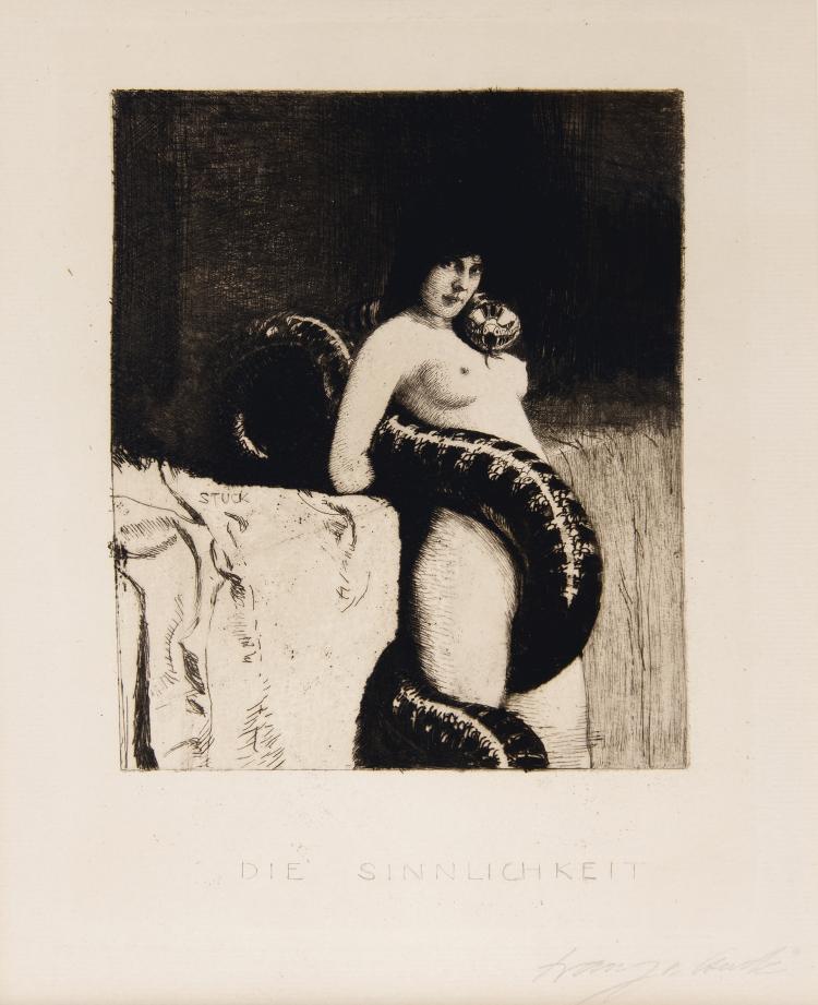 Hauptbild zu Objekt, 'Die Sinnlichkeit', c. 1891, Franz von Stuck, 141C 719