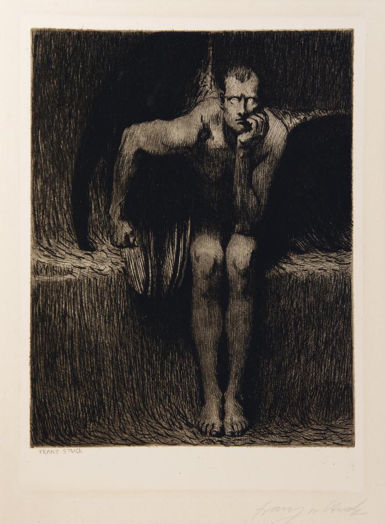Hauptbild zu Objekt, 'Luzifer', 1890/91, Franz von Stuck, 141C 722