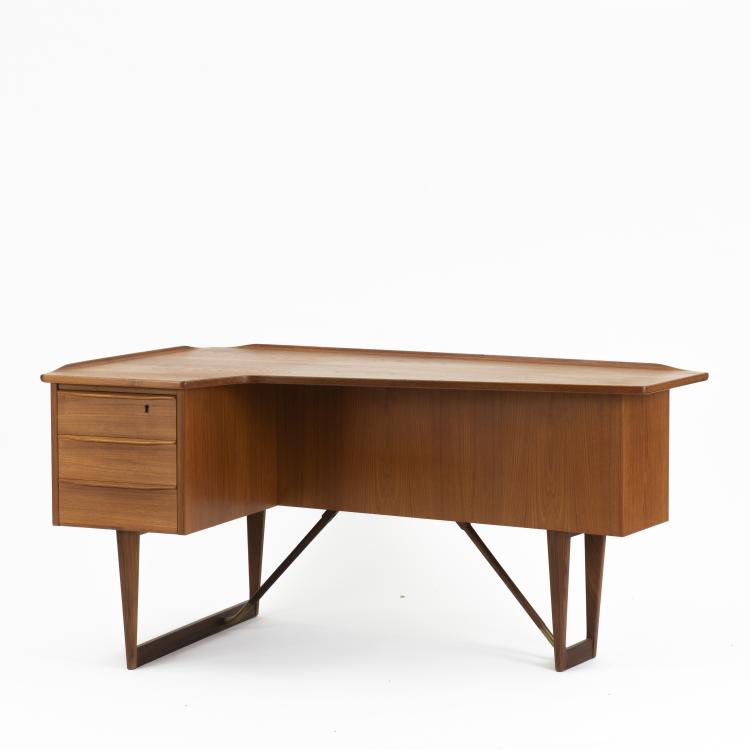 Bild 5 zu Objekt, 'Boomerang' writing desk, c. 1960, Peter L&ouml;vig Nielsen, L&ouml;vig-Nielsen, Peter, Hedersted, 140D 756