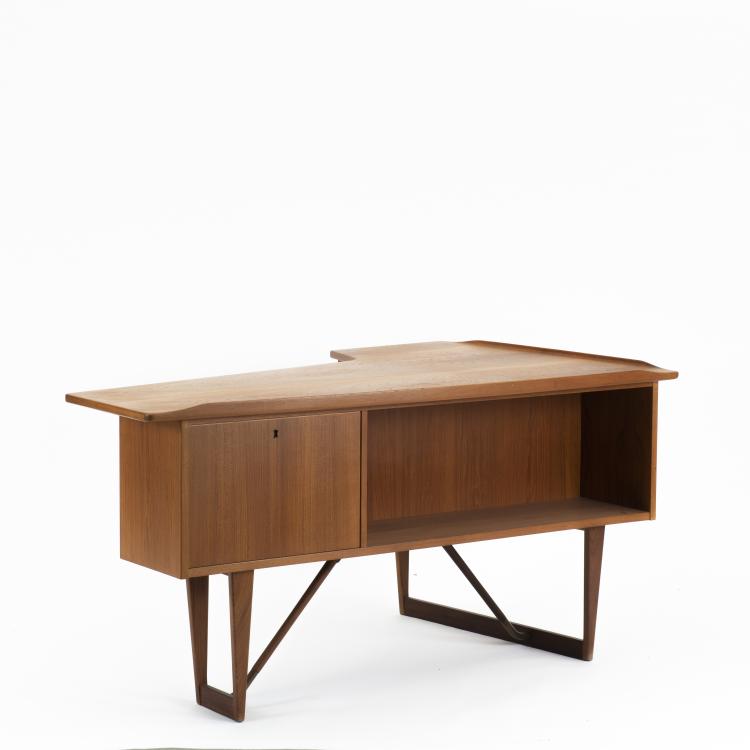 Bild 7 zu Objekt, 'Boomerang' writing desk, c. 1960, Peter L&ouml;vig Nielsen, L&ouml;vig-Nielsen, Peter, Hedersted, 140D 756