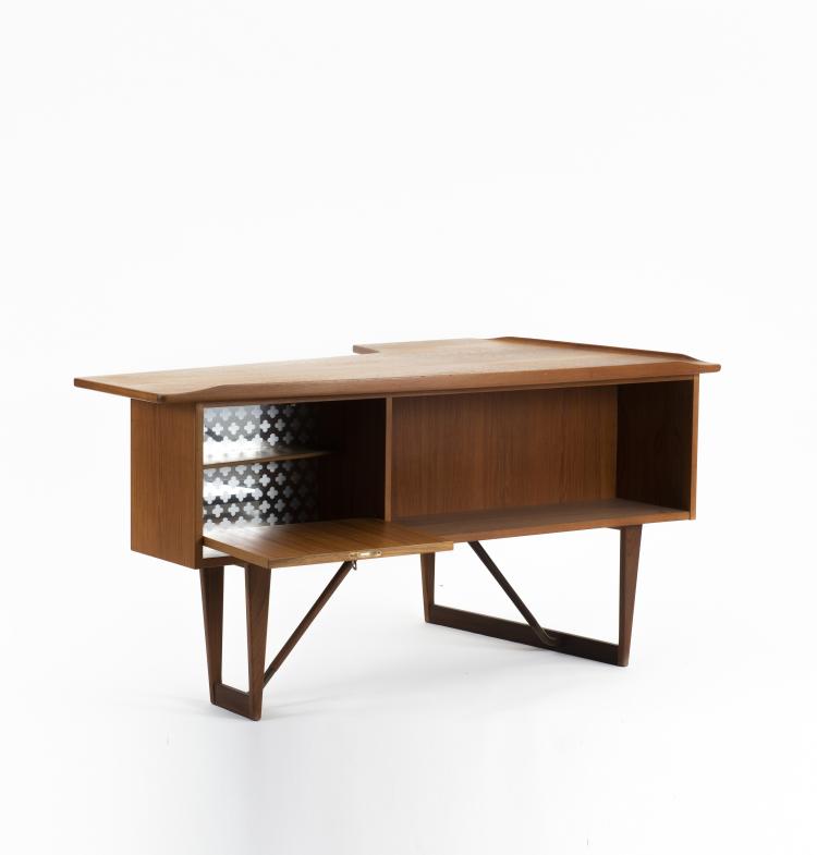Bild 8 zu Objekt, 'Boomerang' writing desk, c. 1960, Peter L&ouml;vig Nielsen, L&ouml;vig-Nielsen, Peter, Hedersted, 140D 756
