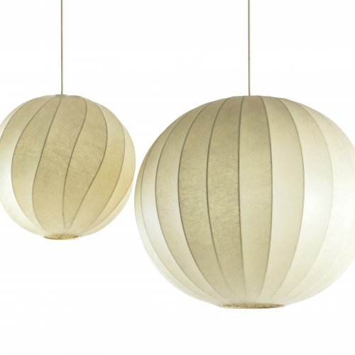 Two 'Cocoon' ceiling lights, c. 1960