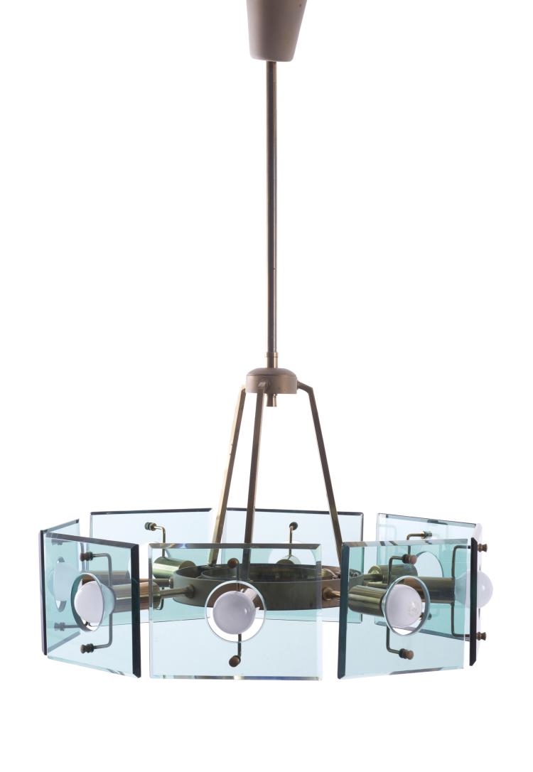 Hauptbild zu Objekt, Ceiling light, 1960s, Fontana Arte, Mailand (im Stile von), 140B 245