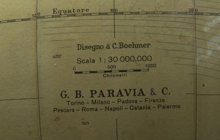 Bild 2 zu Objekt, Globe, 1950s, G.B. Paravia & C., Italien, 143A 27