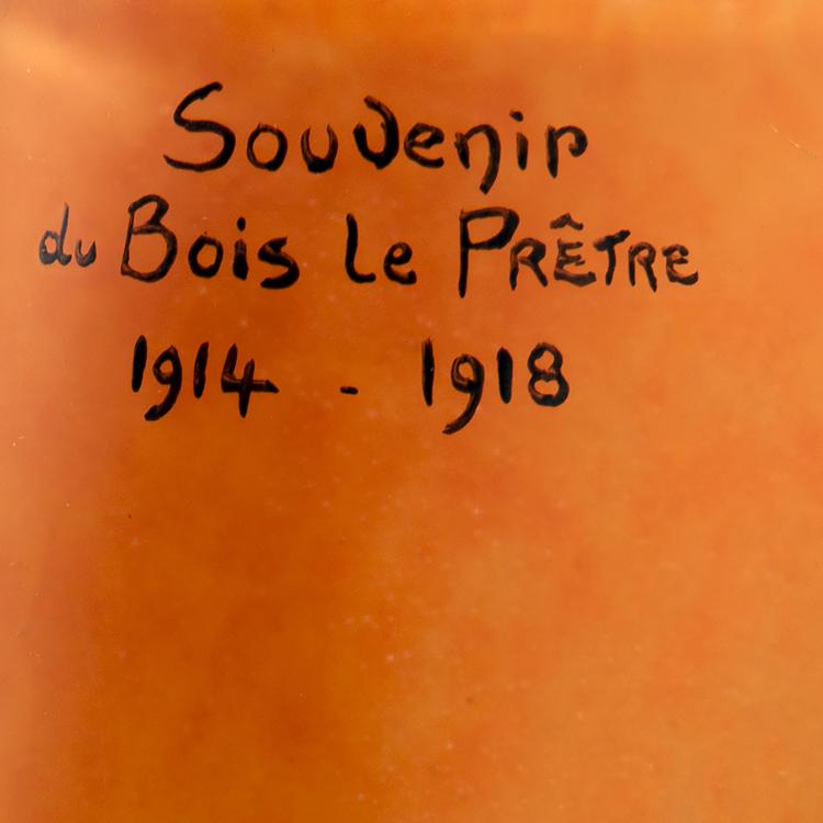 Bild 1 zu Objekt, Vase 'Souvenir de Bois-le-Pr&ecirc;tre', 1918, Muller Fr&egrave;res, Lun&eacute;ville, 141A 226