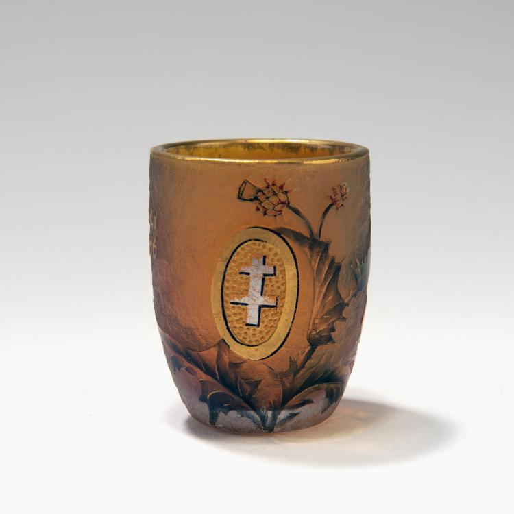 Hauptbild zu Objekt, Kleiner Becher 'Nancy 1906', Daum Fr&egrave;res, Nancy, 141A 122