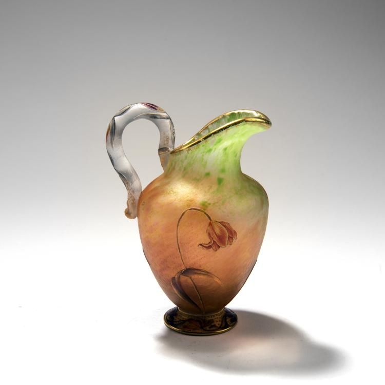 Bild 1 zu Objekt, 'Tulipes' jug, c. 1900, Daum Fr&egrave;res, Nancy, 141A 113