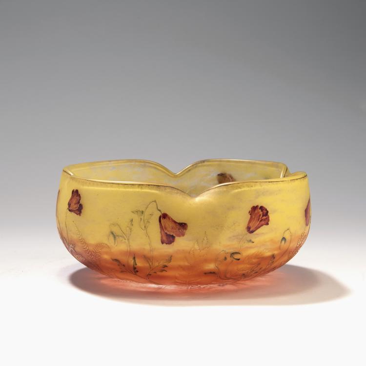 Hauptbild zu Objekt, Schale 'Coquelicots', um 1900, Daum Fr&egrave;res, Nancy, 141A 108