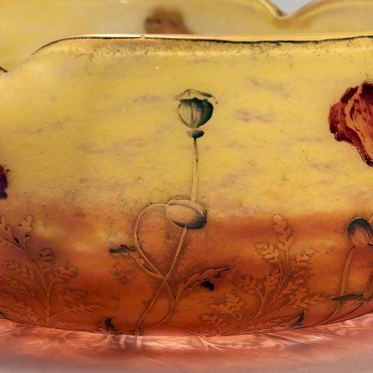 Bild 2 zu Objekt, Schale 'Coquelicots', um 1900, Daum Fr&egrave;res, Nancy, 141A 108