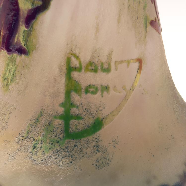 Bild 2 zu Objekt, 'Eglantine' vase, c. 1910, Daum Fr&egrave;res, Nancy, 141A 133