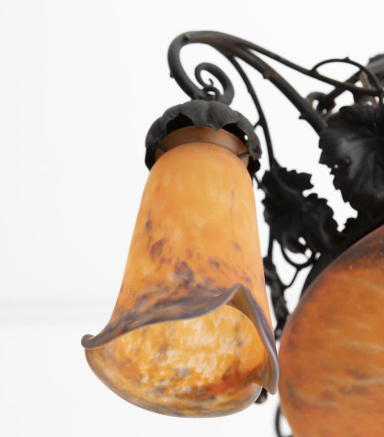 Bild 2 zu Objekt, Deckenleuchte, um 1925, Muller Fr&egrave;res, Lun&eacute;ville, 141A 228