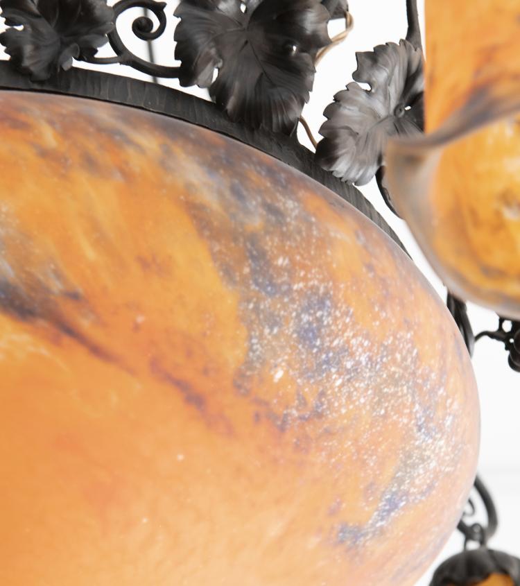 Bild 4 zu Objekt, Deckenleuchte, um 1925, Muller Fr&egrave;res, Lun&eacute;ville, 141A 228