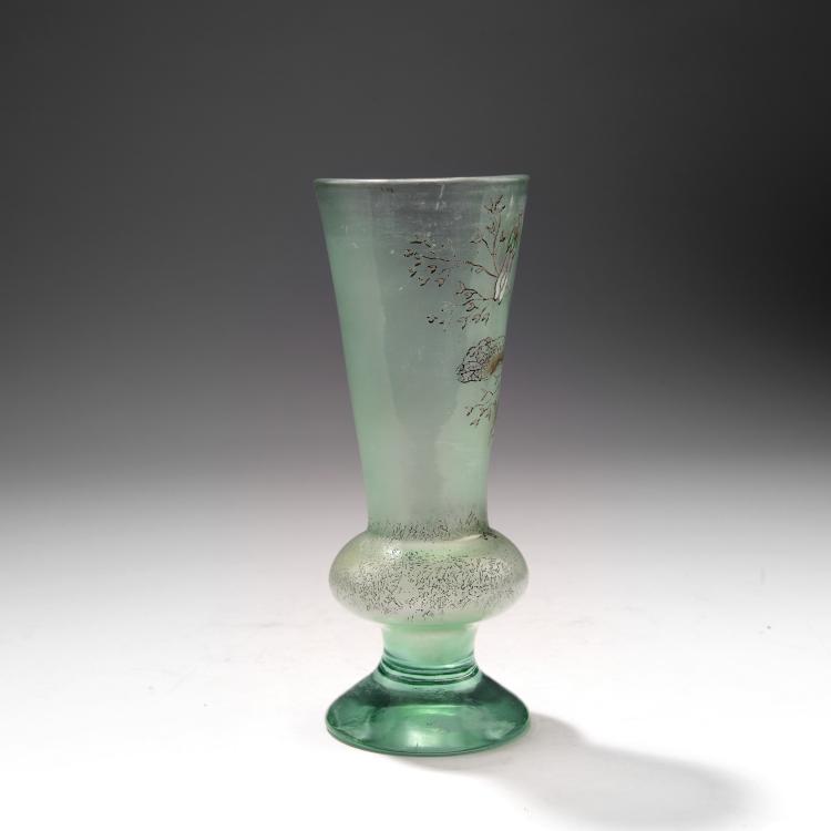 Bild 1 zu Objekt, 'Cyclamens' vase, c. 1890, Burgun, Schverer & Cie., Meisenthal, 141A 6