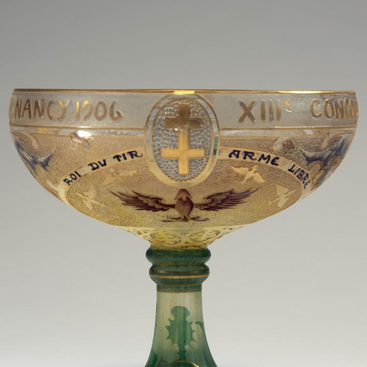 Bild 4 zu Objekt, Pokal 'XIIIe Concours National et International de Tir, Nancy 1906', Daum Fr&egrave;res, Nancy, 141A 98