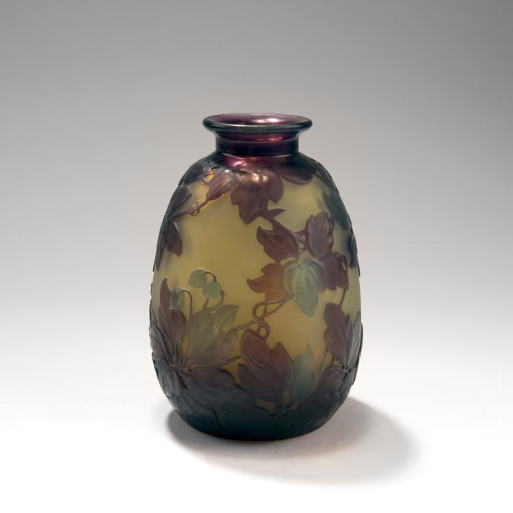 Bild 1 zu Objekt, Souffl&eacute;-Vase 'Cl&eacute;matites', 1925er Jahre, Gall&eacute;, Etablssements, Nancy, 141A 85