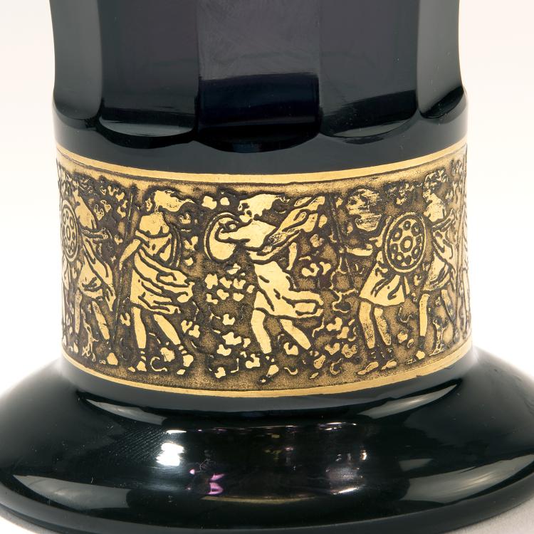 Bild 1 zu Objekt, Vase mit oroplastischem Dekor, um 1914, Leo Moser, Moser, Ludwig, Karlsbad, 141A 223