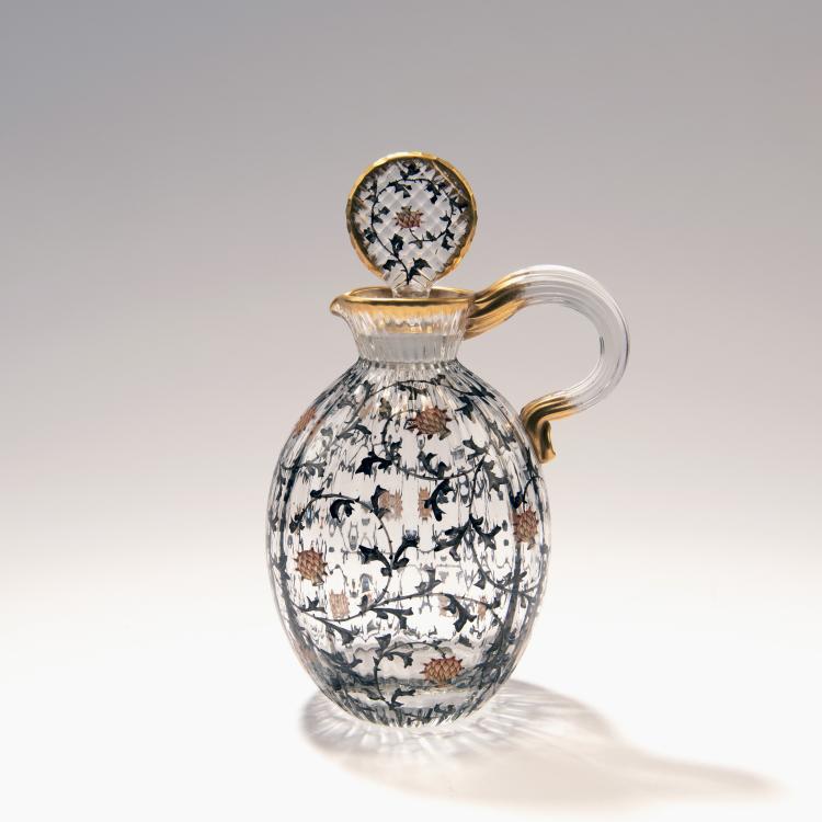 Hauptbild zu Objekt, Small 'Chardons' jug, c. 1892, Daum Fr&egrave;res, Nancy, 141A 110