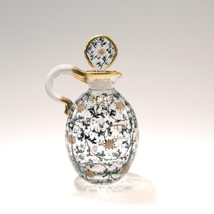 Bild 1 zu Objekt, Small 'Chardons' jug, c. 1892, Daum Fr&egrave;res, Nancy, 141A 110