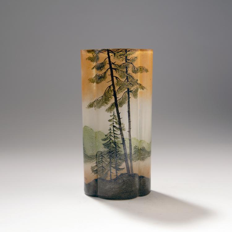 Hauptbild zu Objekt, Vase 'Paysage lacustre', 1910-15, Legras & Cie., Saint-Denis, 141A 202