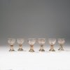 Six liquor glasses from the 'Chrysanthèmes' set, 1903