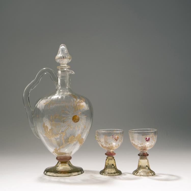 Bild 2 zu Objekt, Zwei Sherry-Gl&auml;ser aus dem Service 'Chrysanth&egrave;mes', 1903, Gall&eacute;, Emile, Nancy, 141A 54