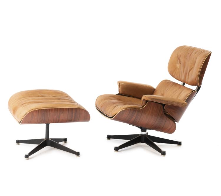 Hauptbild zu Objekt, Lounge chair '670' with ottoman '671', 1956, Vitra Design, Weil am Rhein, 140D 725