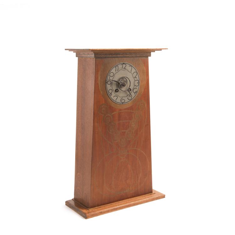 Bild 1 zu Objekt, Mantleclock, c. 1903, Christian Ferdinand Morawe, Vereinigte Werkst&auml;tten, M&uuml;nchen, 141C 573