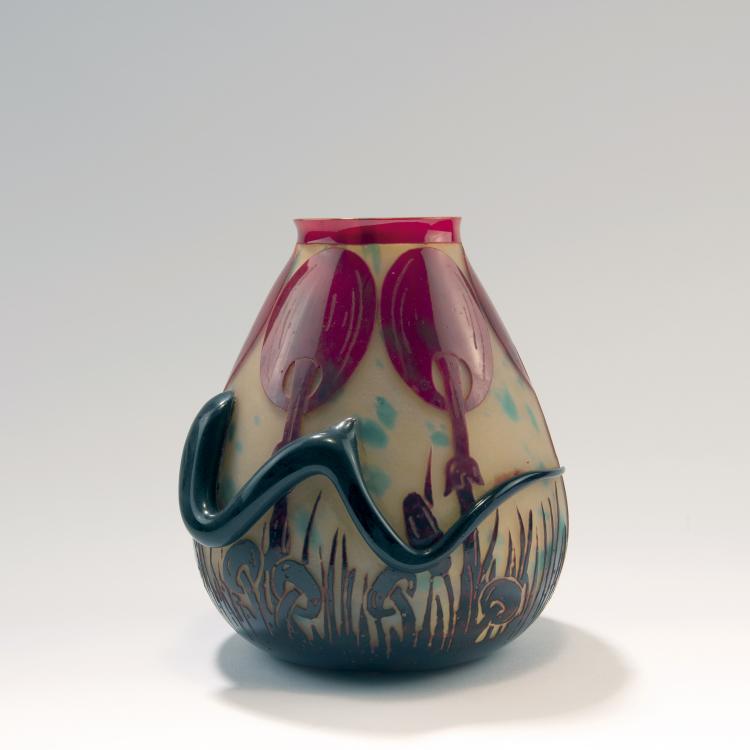 Hauptbild zu Objekt, Vase 'Coprins', 1923-26, Schneider, Epinay-sur-Seine, 141A 242