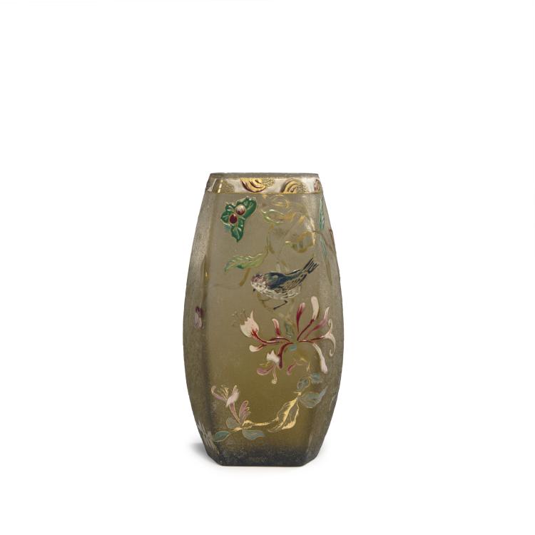 Hauptbild zu Objekt, Vase 'Ch&egrave;vre-Feuille et Moineau', 1895-1900, Gall&eacute;, Emile, Nancy, 141A 37