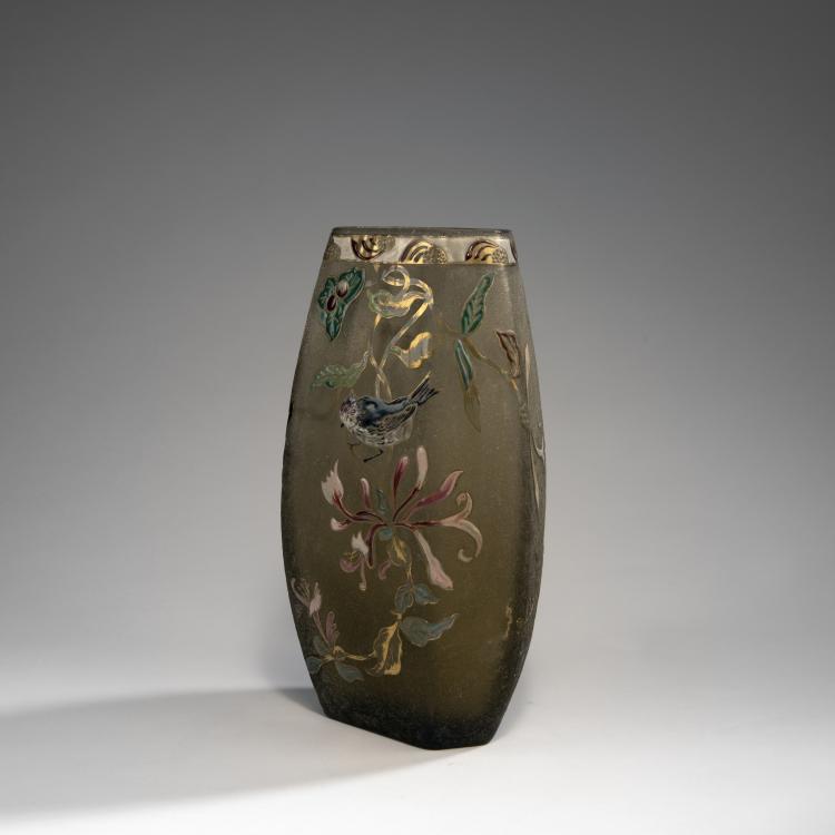 Bild 1 zu Objekt, Vase 'Ch&egrave;vre-Feuille et Moineau', 1895-1900, Gall&eacute;, Emile, Nancy, 141A 37