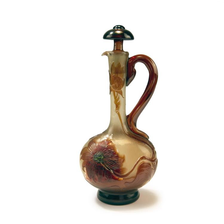 Hauptbild zu Objekt, Karaffe 'Tournesol', 1898, Gall&eacute;, Emile, Nancy, 141A 43