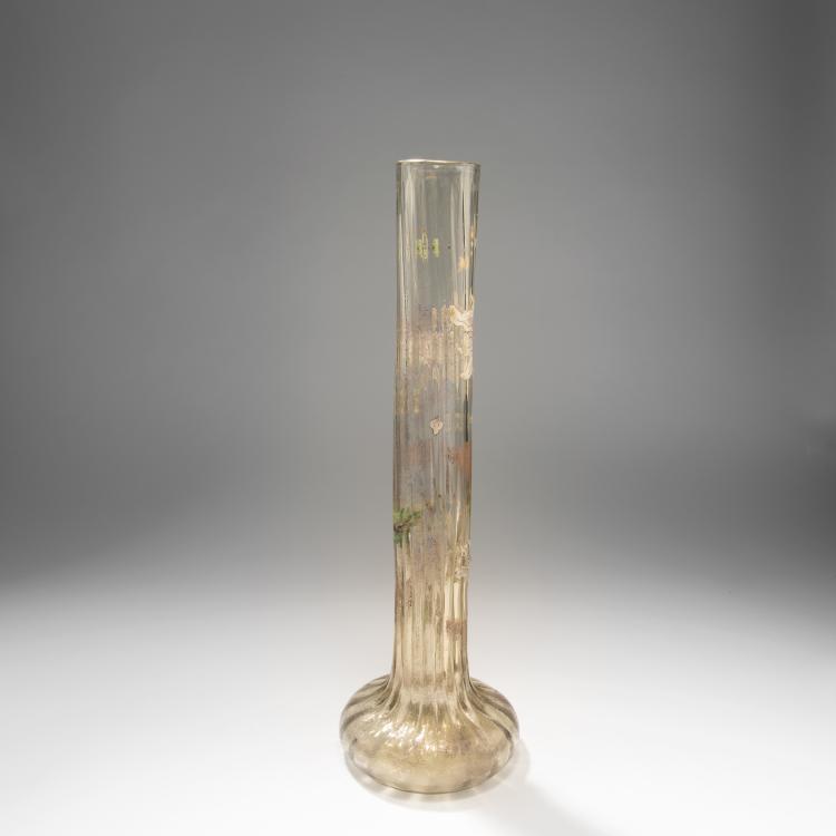 Bild 1 zu Objekt, Gro&szlig;e Stangenvase 'Dahlias', 1890-94, Gall&eacute;, Emile, Nancy, 141A 35