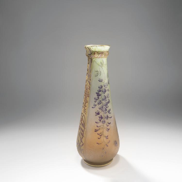 Bild 1 zu Objekt, Gro&szlig;e Vase 'Glycines', 1895-1900, Daum Fr&egrave;res, Nancy, 141A 88