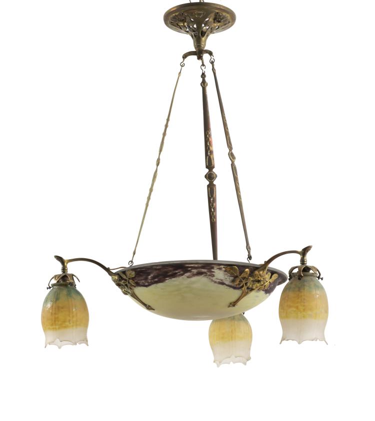 Bild 2 zu Objekt, Ceiling light, c. 1910, Daum Fr&egrave;res, Nancy, 141A 141