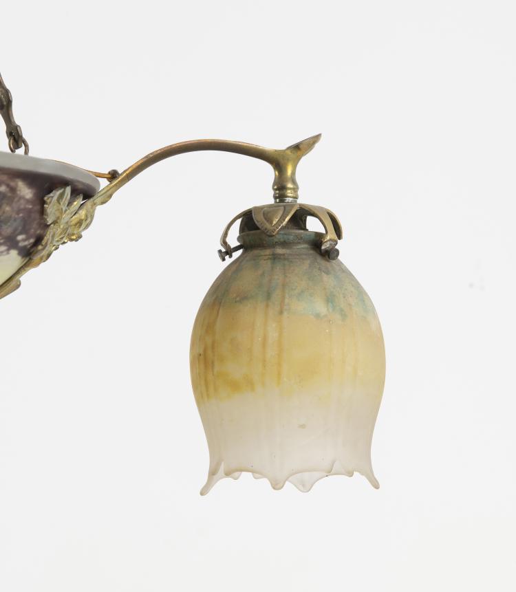 Bild 3 zu Objekt, Ceiling light, c. 1910, Daum Fr&egrave;res, Nancy, 141A 141