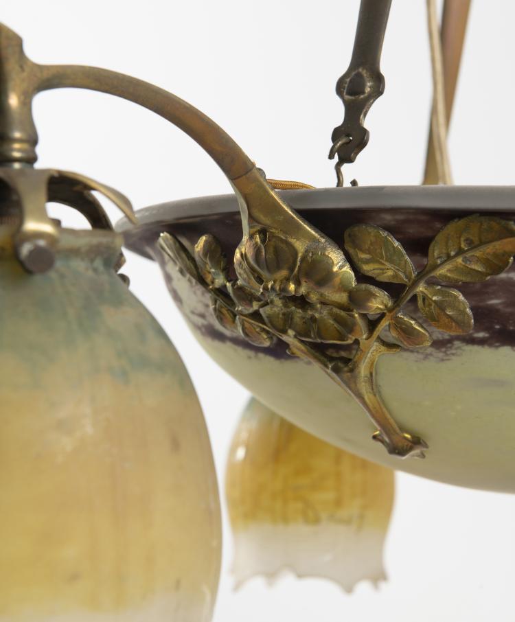 Bild 4 zu Objekt, Ceiling light, c. 1910, Daum Fr&egrave;res, Nancy, 141A 141
