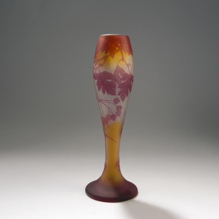 Bild 1 zu Objekt, Vase 'Groseilles', 1906-14, Gall&eacute;, Etablissements, Nancy, 141A 72