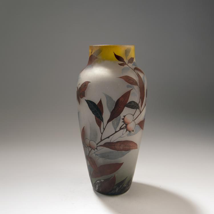 Bild 1 zu Objekt, Vase 'Prunier et Papillon', 1920er Jahre, Peynaud, Verrerie, Bordeaux, 141A 237