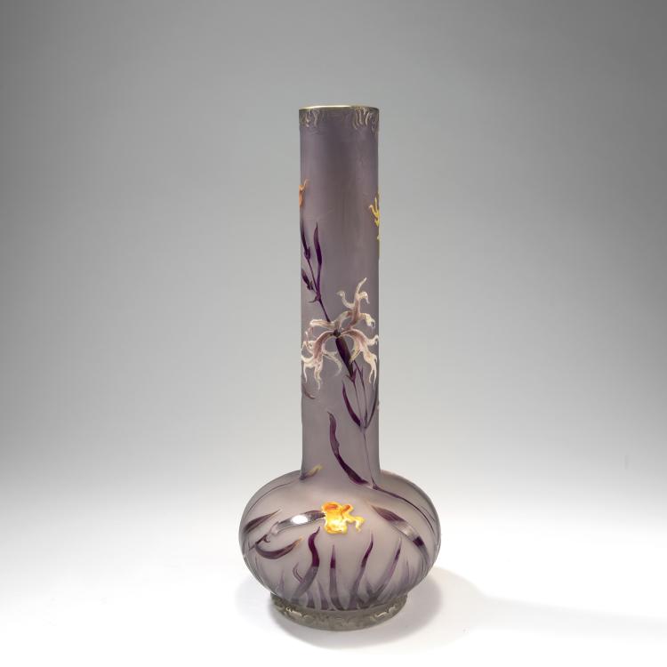 Bild 1 zu Objekt, Stangenvase 'Centaur&eacute;e', 1915-20, Muller Fr&egrave;res, Croismare, 141A 225