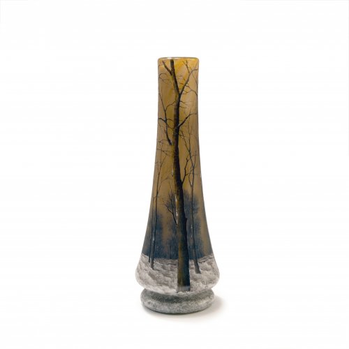 Vase 'Crépuscule sous la neige' oder 'Arbres en hiver', um 1906