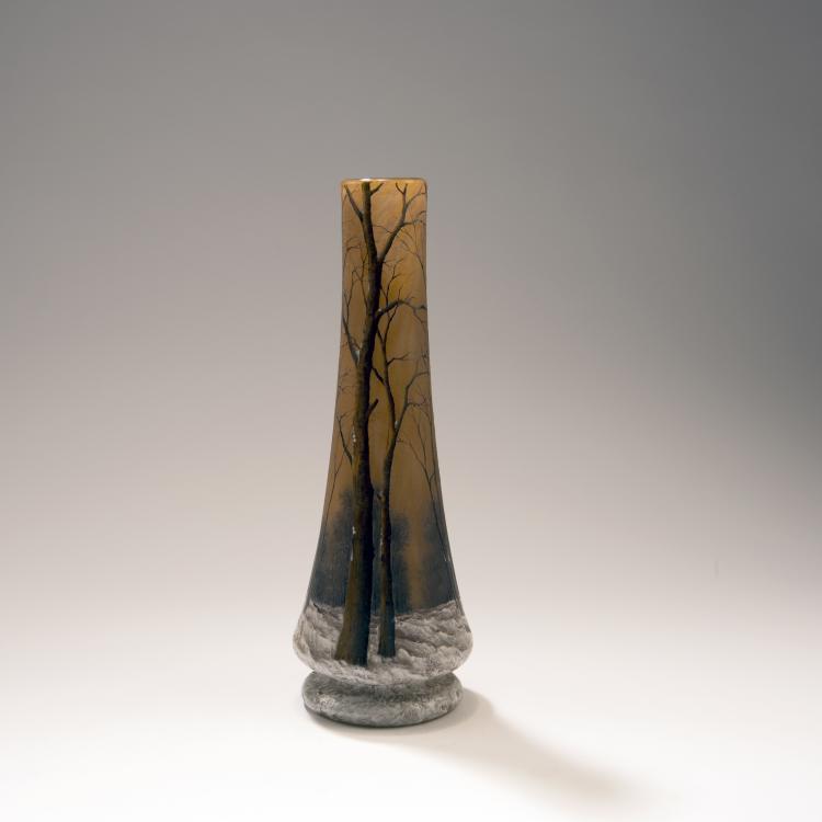 Bild 2 zu Objekt, Vase 'Cr&eacute;puscule sous la neige' oder 'Arbres en hiver', um 1906, Daum Fr&egrave;res, Nancy, 141A 101