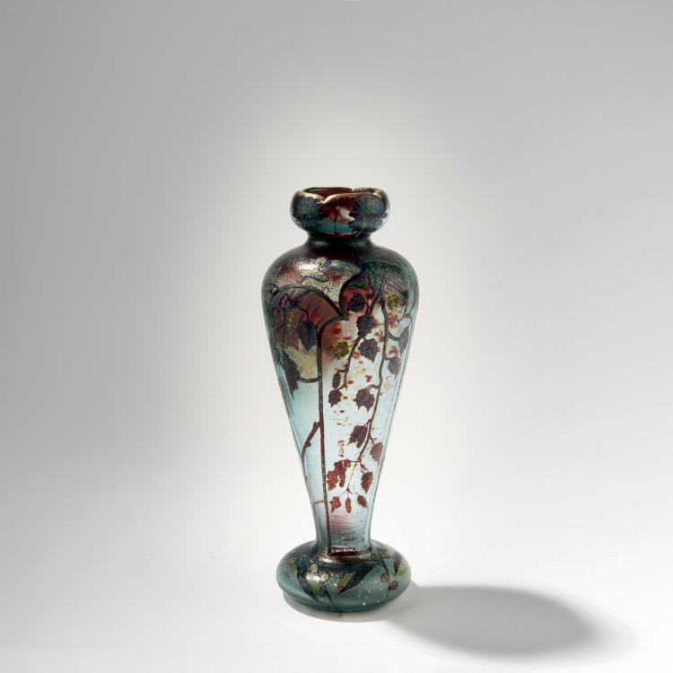 Hauptbild zu Objekt, Vase 'Branches de Noisettier', 1895, Vallerysthal & Portieux, Verreries R&eacute;unies de, 141A 14