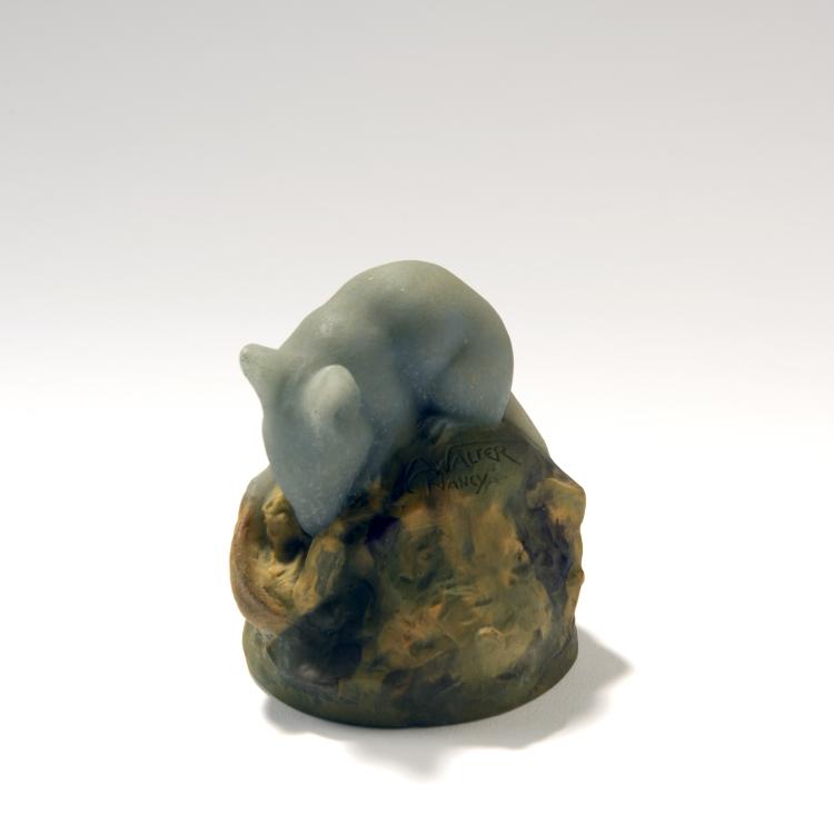 Hauptbild zu Objekt, 'Souris grise' paperweight, 1925s, Henri Berg&eacute;, Walter, Amalric, Nancy, 141A 170
